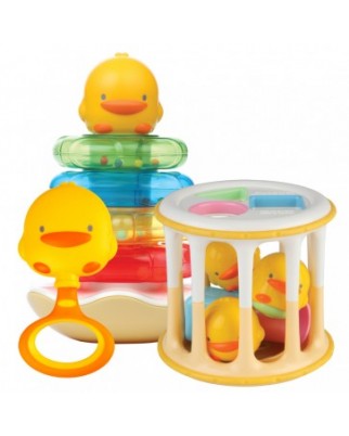 黃色小鴨嬰幼兒玩具禮品套裝 Piyo Toy Gift Kit