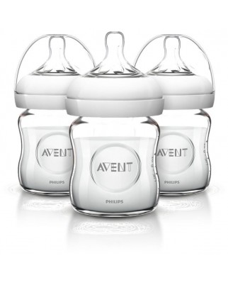 AVENT玻璃奶瓶4oz-3瓶裝